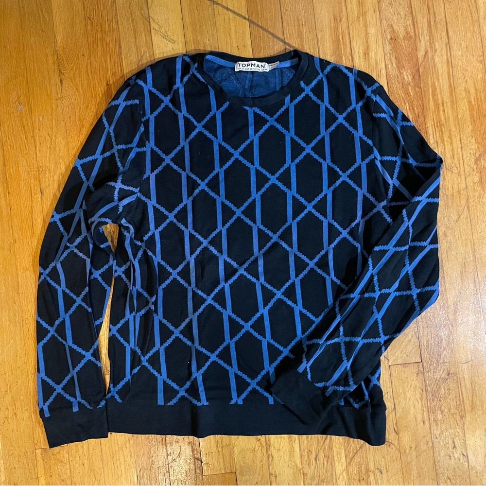 Topman geometric print sweater